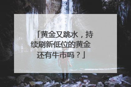 黄金又跳水，持续刷新低位的黄金还有牛市吗？