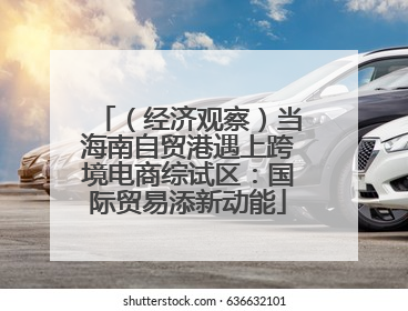（经济观察）当海南自贸港遇上跨境电商综试区：国际贸易添新动能