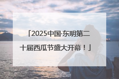 2025中国·东明第二十届西瓜节盛大开幕！