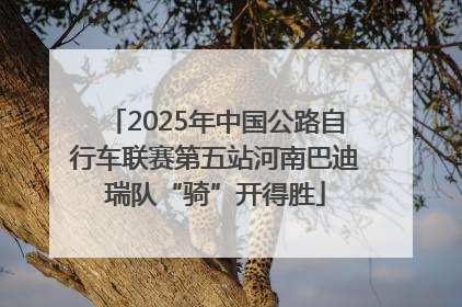 2025年中国公路自行车联赛第五站河南巴迪瑞队“骑”开得胜